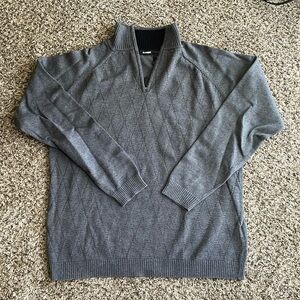 Claiborne gray half zip dress sweater